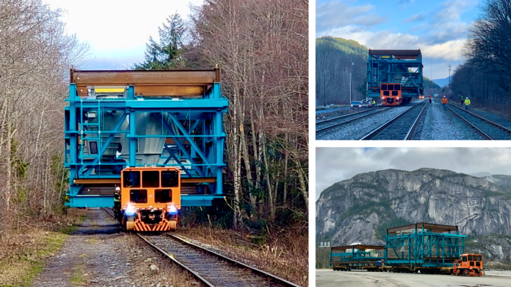 Western Dimensional Train rail mover collage