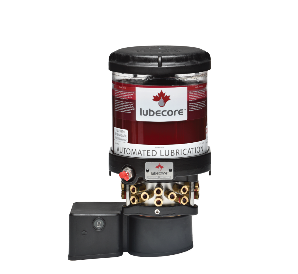 Lubecore's 4kg Spyder modular auto greaser.